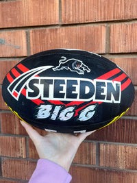 Load image into Gallery viewer, Personalised Penrith Panthers Official NRL Ball (Size 5)
