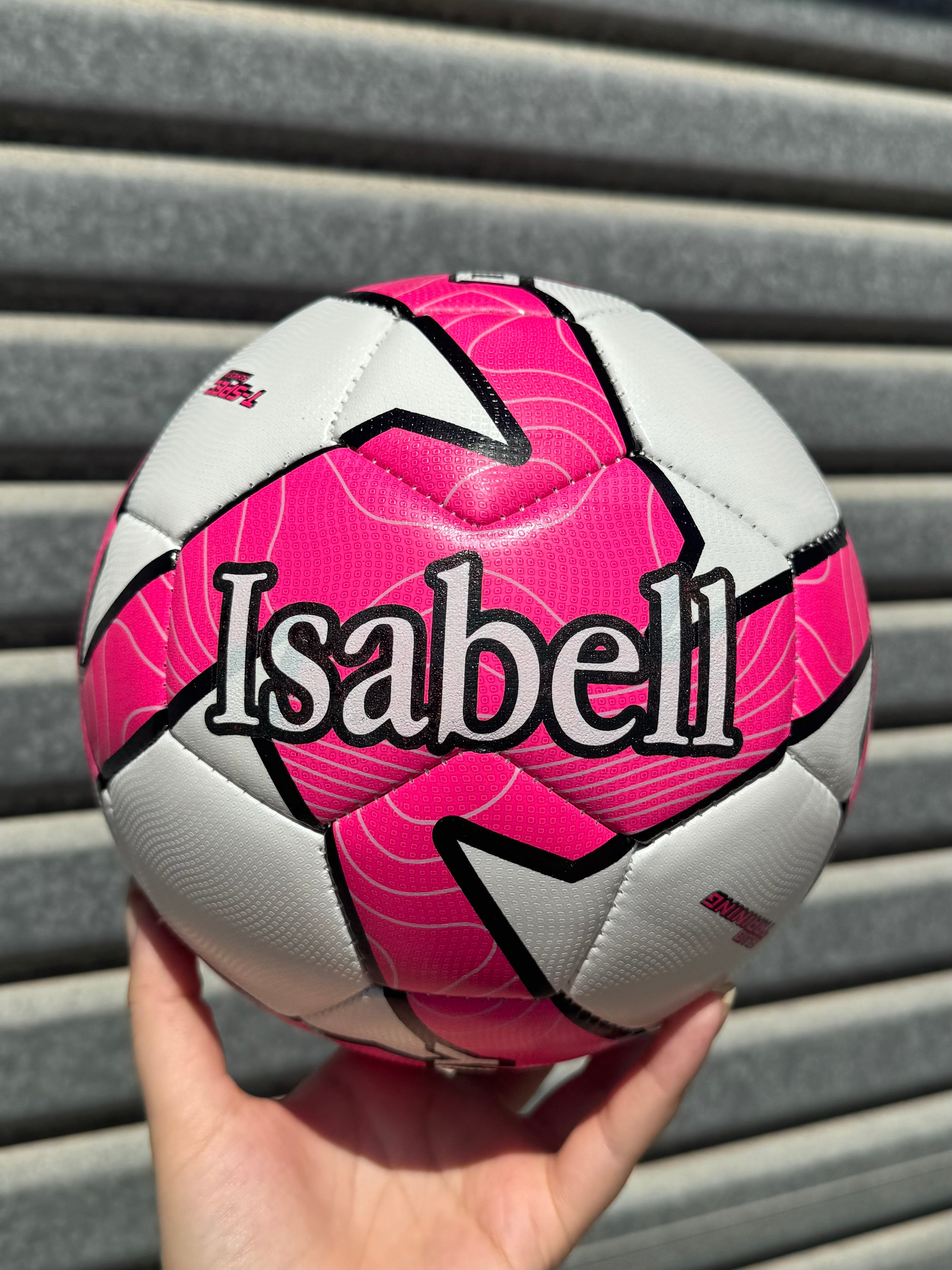 Personalised Deploy Pink Soccer Ball (Size 3, 4, 5)