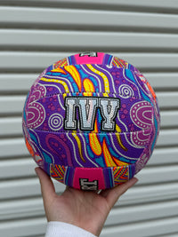 Load image into Gallery viewer, Personalised Gilbert 2026 Indigenous First Nations Supporter Netball (SIZE 5)
