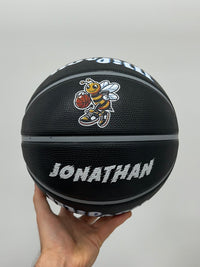 Load image into Gallery viewer, Personalised Wilson BNSW Black Rubber Basketball (Size 5, 6 &amp; 7)
