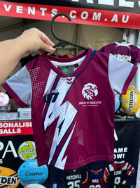 Load image into Gallery viewer, Personalised Manly Sea Eagles NRL Toddler Shirt
