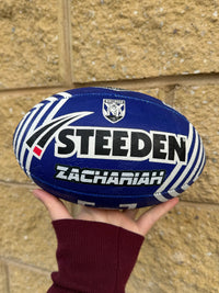 Load image into Gallery viewer, Personalised Canterbury Bulldogs Official NRL Ball (11inch mini ball)

