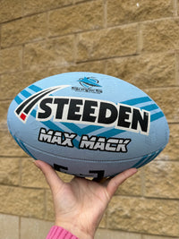 Load image into Gallery viewer, Personalised Cronulla Sharks Official NRL Ball (Size 5)
