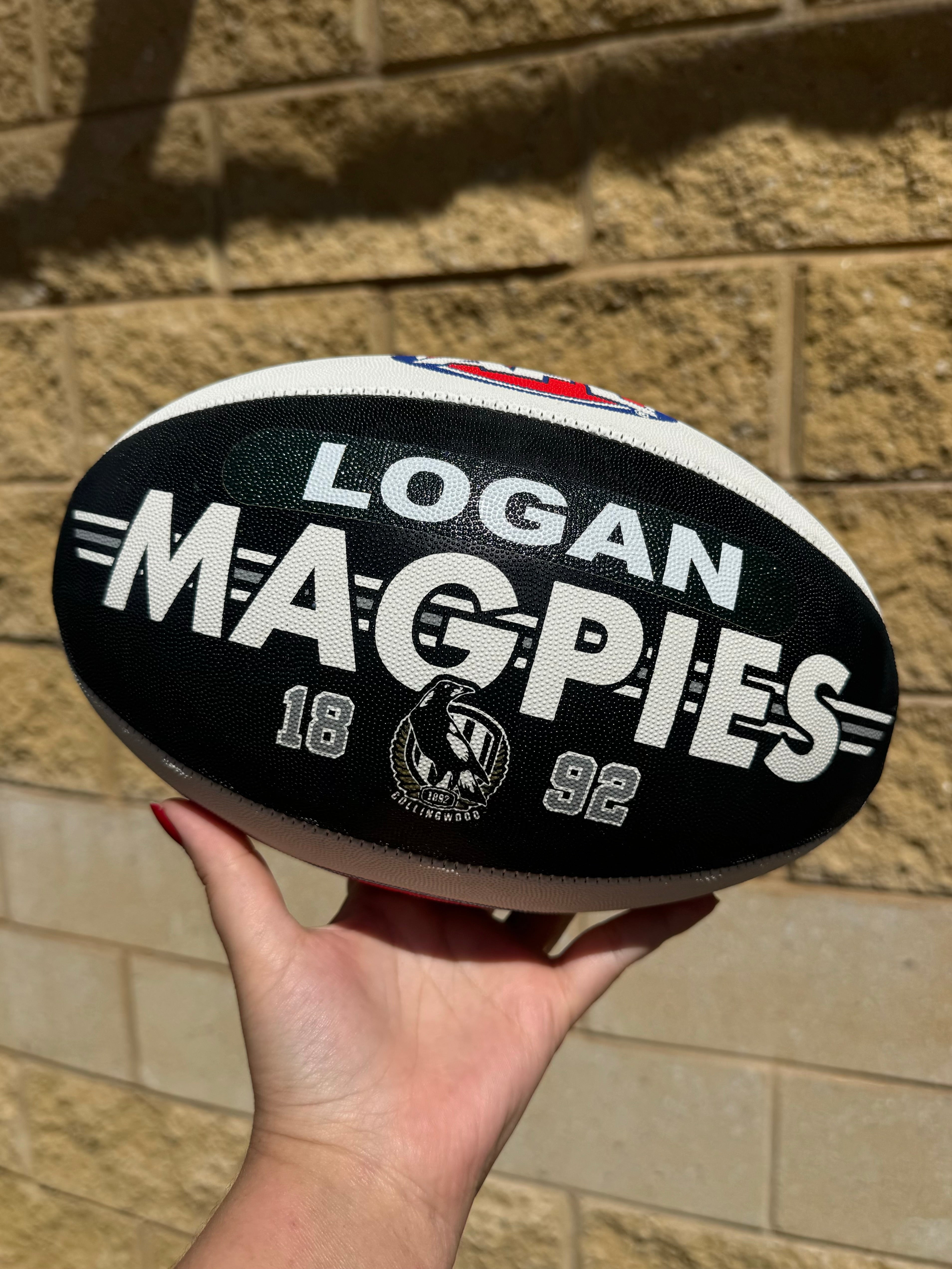 Personalised AFL Official Collingwood Magpies Club Football (Size 5)