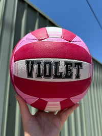 Load image into Gallery viewer, Personalised Mi-Ball Envision Pink Netball (SIZE 5)
