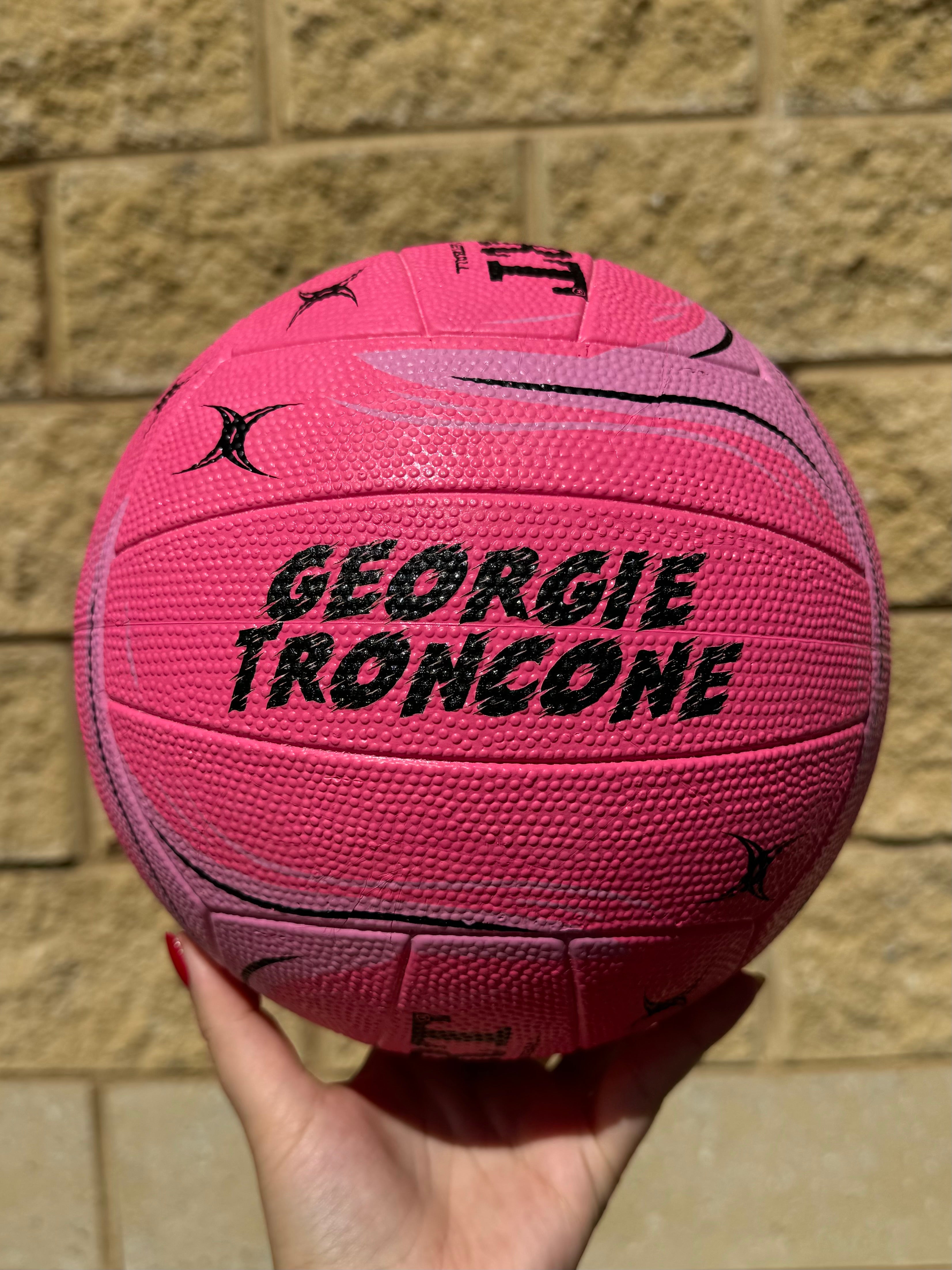 Personalised Gilbert Phoenix Netball Pink (SIZE 4, 5)
