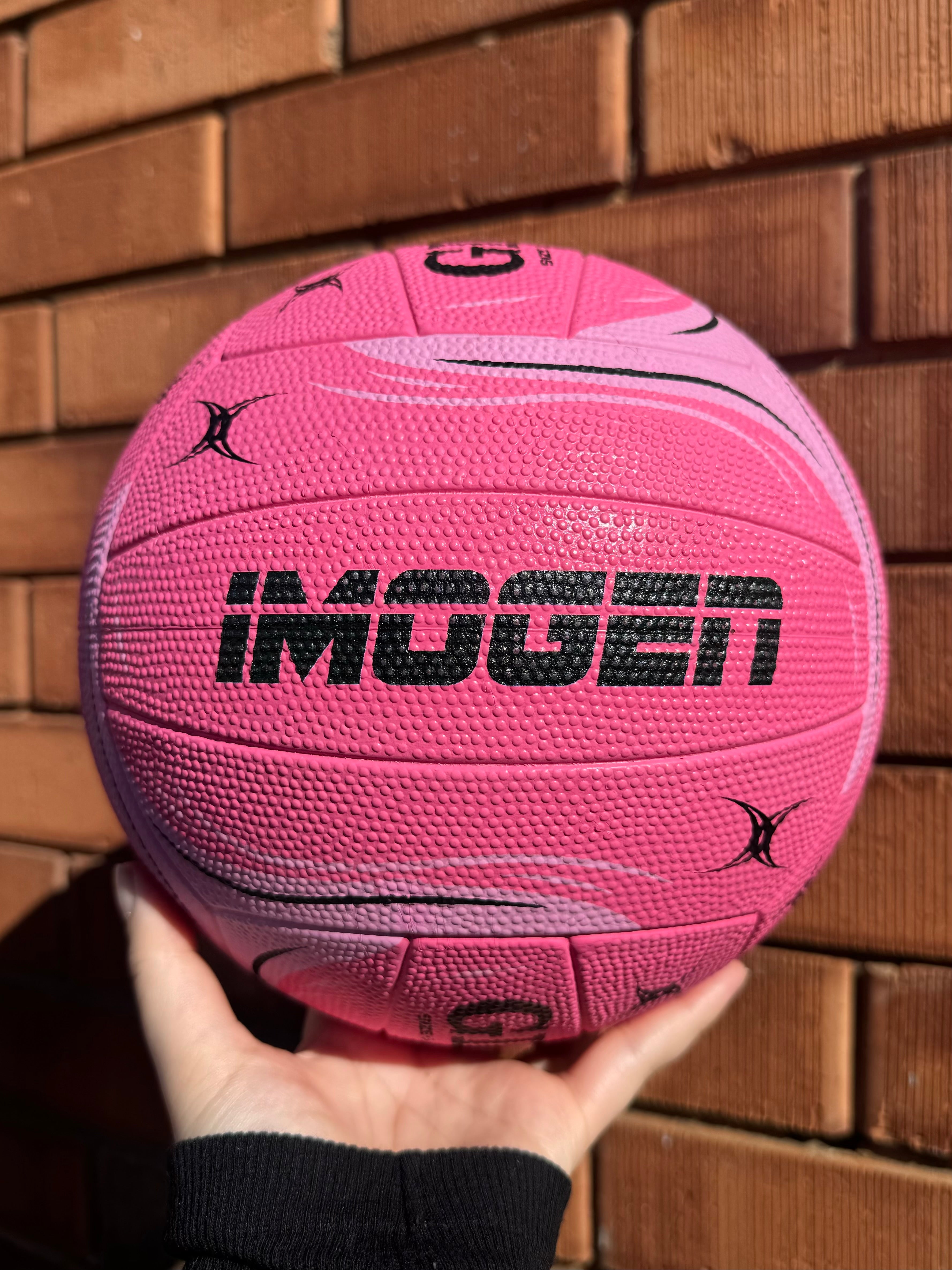 Personalised Gilbert Phoenix Netball Pink (SIZE 5)