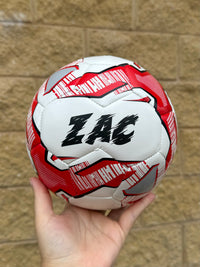 Load image into Gallery viewer, Personalised Mi-Ball Red Soccer Ball (Size 3, 4, 5)
