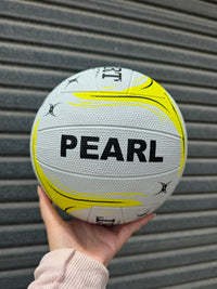 Load image into Gallery viewer, Personalised Gilbert Phoenix Netball White and Yellow (SIZE 4)
