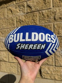 Load image into Gallery viewer, Personalised Canterbury Bulldogs Official NRL Ball (Size 5)
