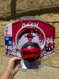 Load image into Gallery viewer, Personalised Wilson NBA Team Mini Basketball Hoop (Chicago Bulls)
