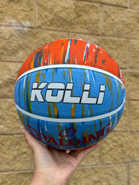 Load image into Gallery viewer, Personalised Spalding Rubber Basketball Rocky Desert Orange Marble (Size 6, 7)
