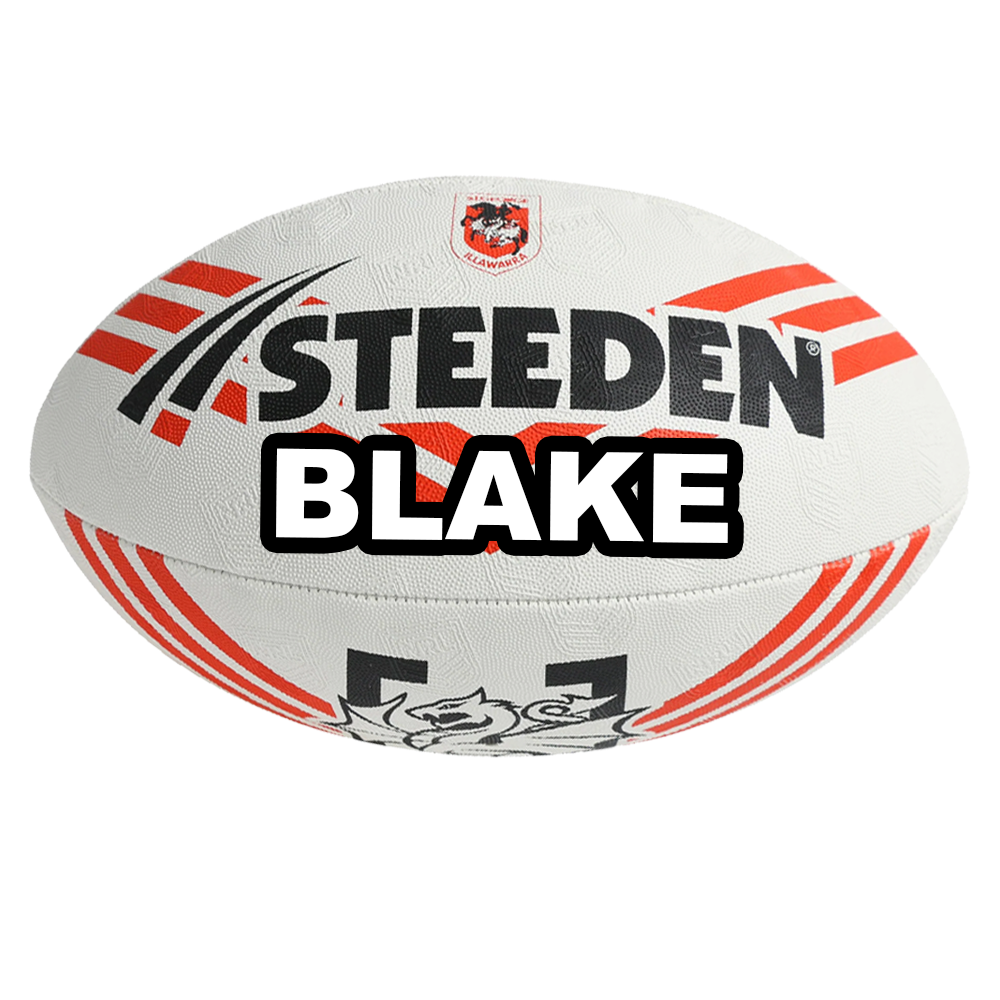Personalised St George Dragons Official NRL Ball (size 5)