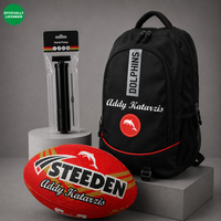 Load image into Gallery viewer, Personalised Dolphins Player Pack Bundle (Official Ball + Backpack + Ball Pump)
