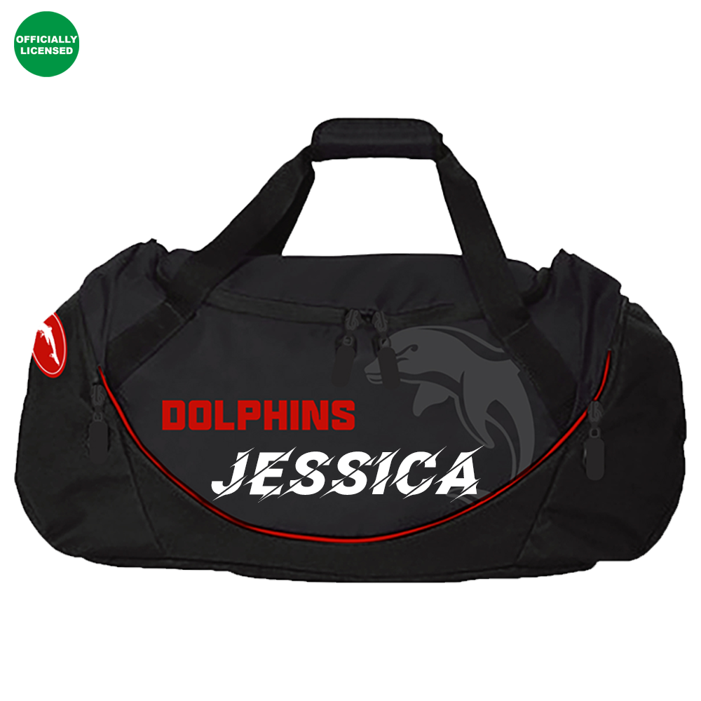 Personalised Dolphins Official NRL Sports Bag