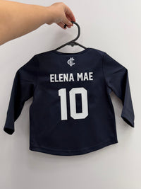 Load image into Gallery viewer, Personalised Carlton Blues AFL Toddler Guernsey

