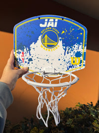 Load image into Gallery viewer, Personalised Wilson NBA Team Mini Basketball Hoop (Golden State Warriors)
