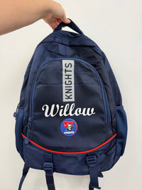 Load image into Gallery viewer, Personalised Newcastle Knights Official NRL Backpack
