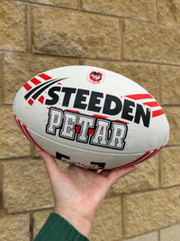 Load image into Gallery viewer, Personalised St George Dragons Official NRL Ball (Size 5)
