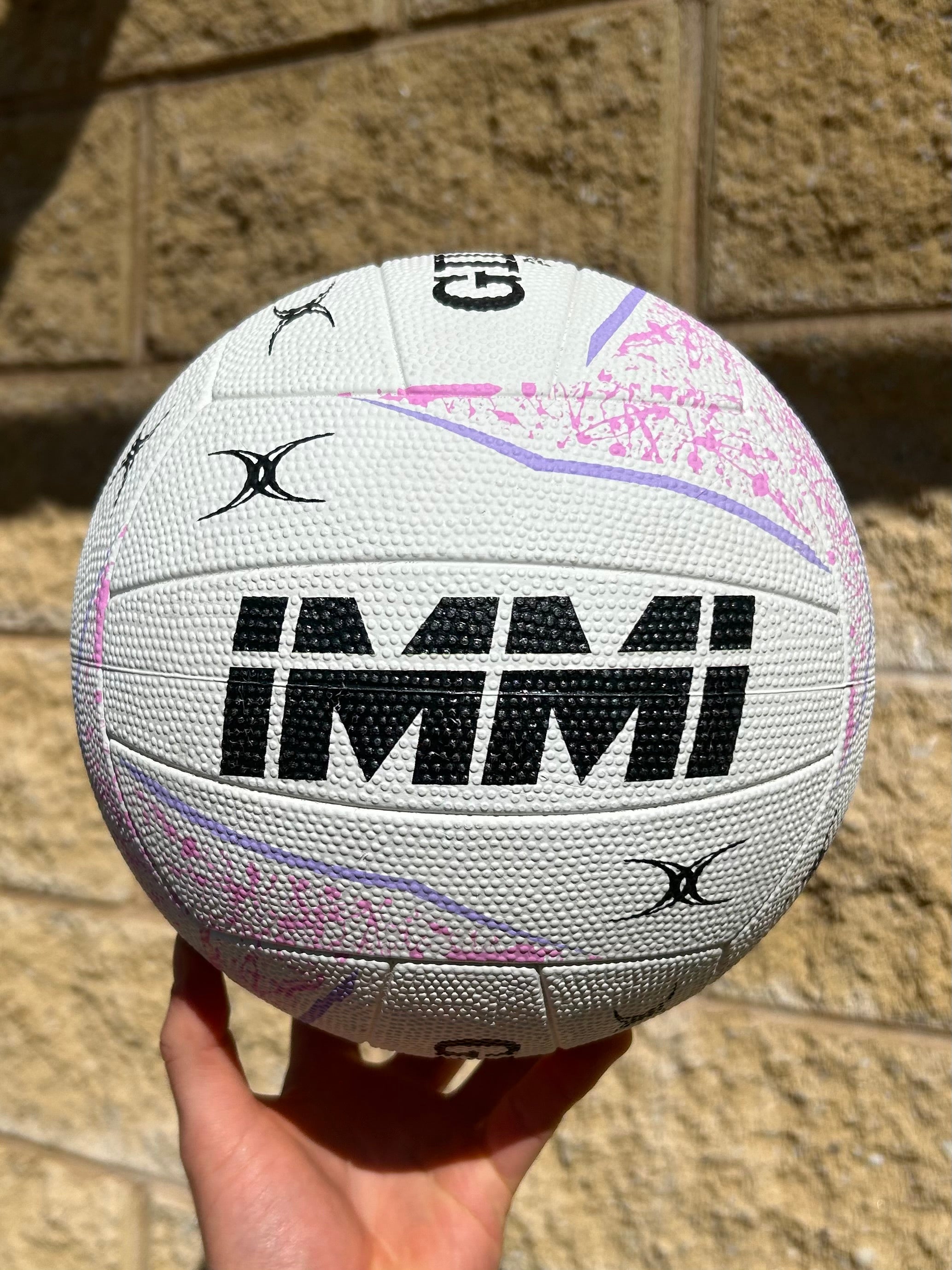 Personalised Gilbert Phoenix Netball White (SIZE 5)