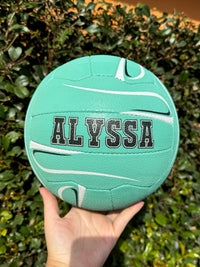 Load image into Gallery viewer, Personalised Mi-Ball Envision Teal Netball (SIZE 4, 5)
