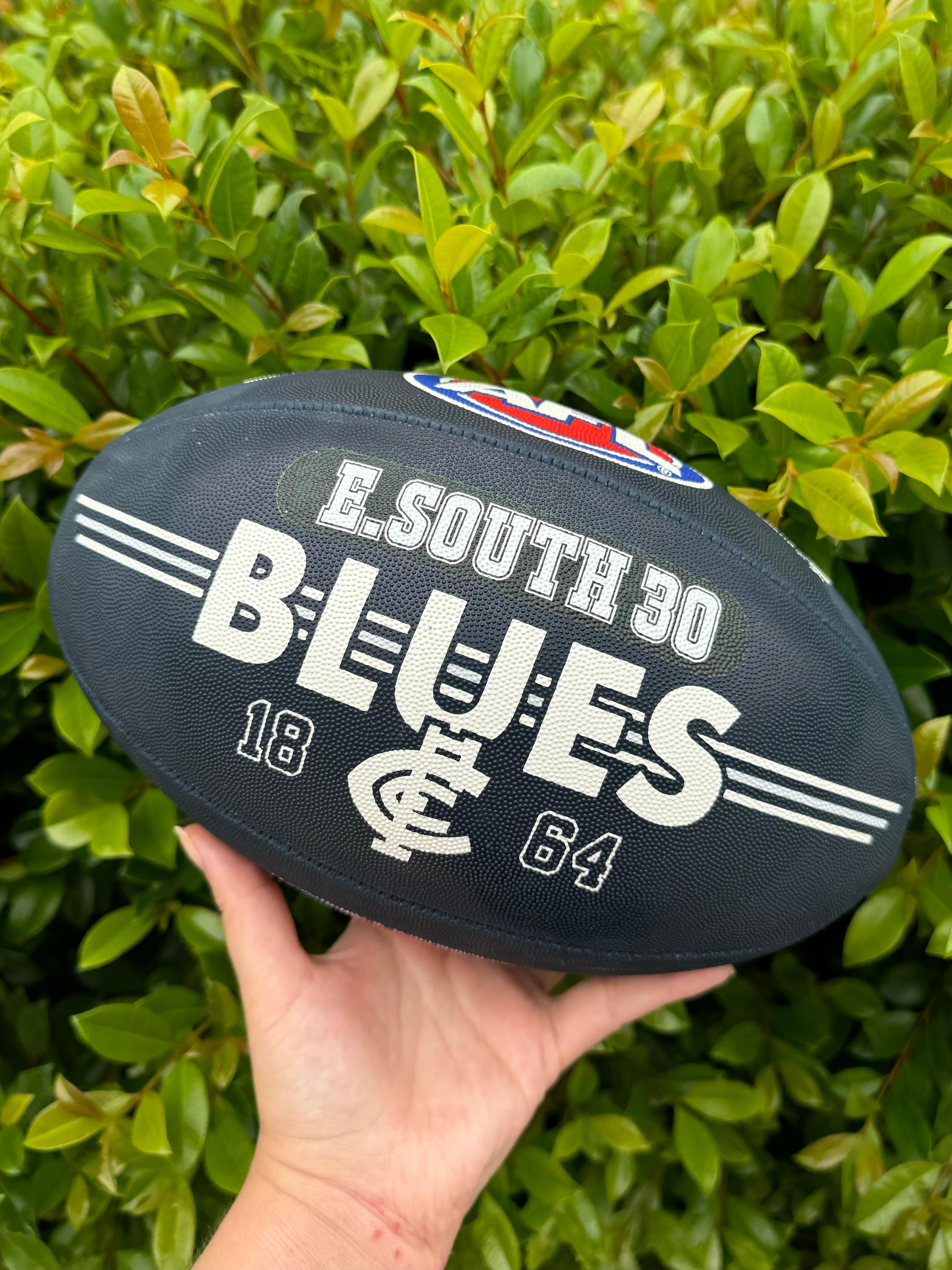 Personalised AFL Official Carlton FC Blues Club Football (Size 5)