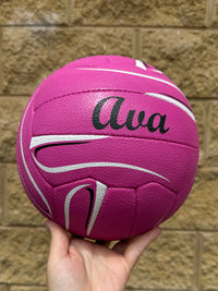 Load image into Gallery viewer, Personalised Mi-Ball Envision Pink Netball (SIZE 4, 5)
