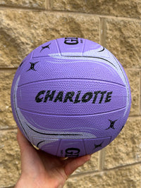 Load image into Gallery viewer, Personalised Gilbert Phoenix Netball Lilac (SIZE 5)
