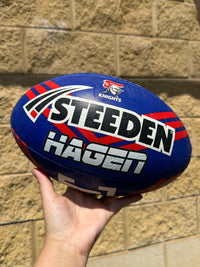 Load image into Gallery viewer, Personalised Newcastle Knights Official NRL Ball (Size 5)
