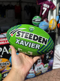 Load image into Gallery viewer, Personalised Canberra Raiders Official NRL Ball (11inch mini ball)
