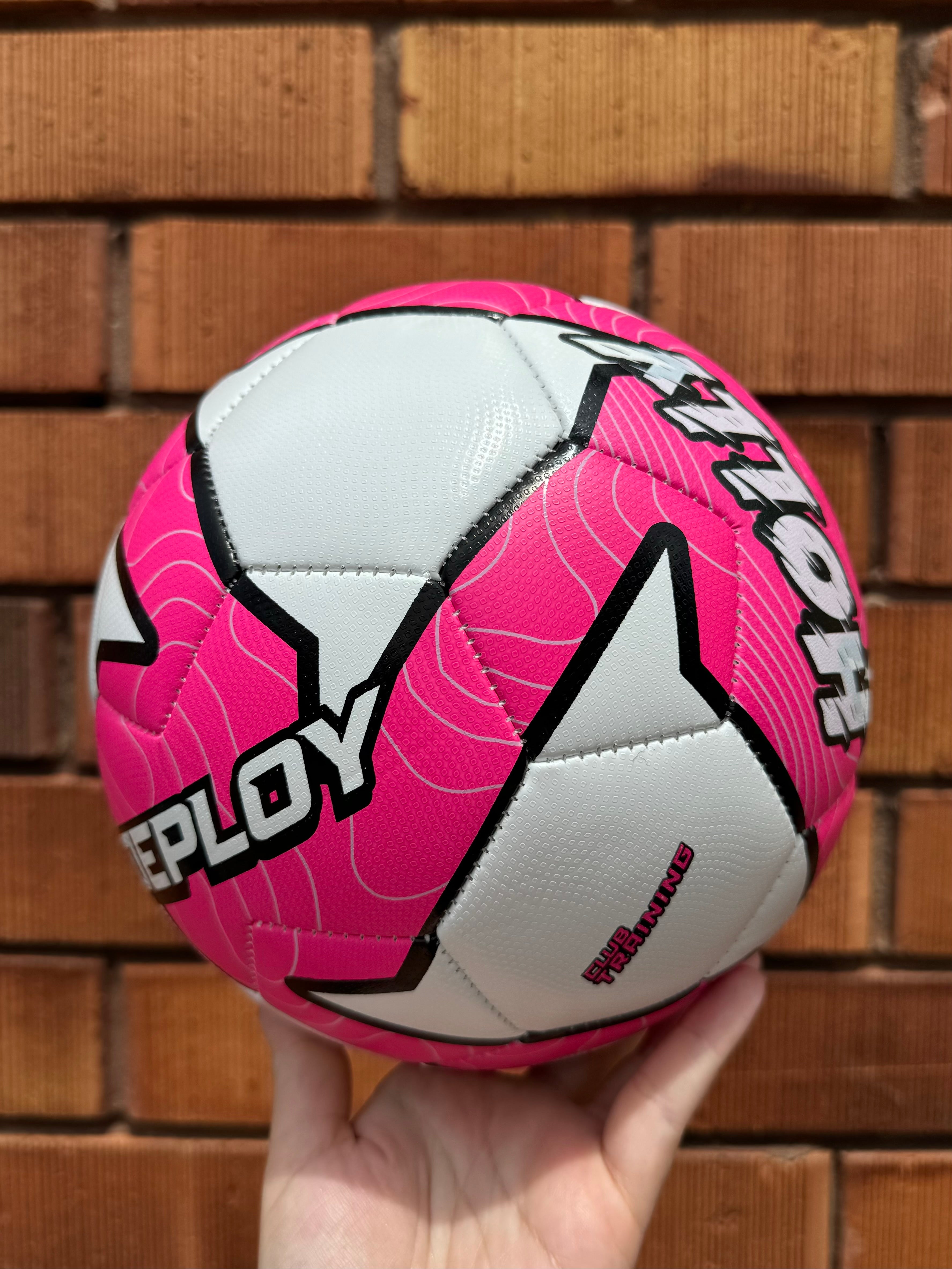 Personalised Deploy Pink Soccer Ball (Size 3, 4, 5)