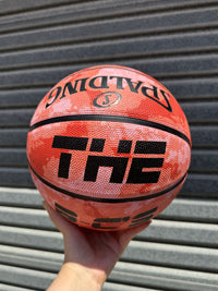 Load image into Gallery viewer, Personalised Spalding Rubber Basketball Urban - Red (Size 6 &amp; 7)
