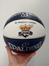 Load image into Gallery viewer, Personalised Spalding Rubber Basketball Red/White/Blue TF-150 (Size 5)
