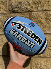 Load image into Gallery viewer, Personalised NSW Blues State Of Origin Official NRL Ball (Size 5)

