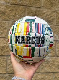 Load image into Gallery viewer, Personalised Spalding White Marble Volleyball (Size 5)
