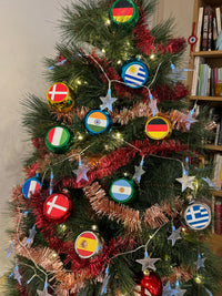 Load image into Gallery viewer, Personalised Green Christmas Bauble
