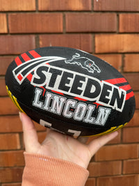 Load image into Gallery viewer, Personalised Penrith Panthers Official NRL Ball (11inch mini ball)

