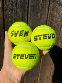 Load image into Gallery viewer, Personalised Slazenger Tennis Balls (4 Pack)
