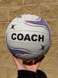 Load image into Gallery viewer, Personalised Gilbert 2026 White Eclipse M500 Netball (SIZE 4, 5)
