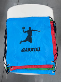 Load image into Gallery viewer, Personalised Basketball Drawstring Bag
