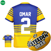 Load image into Gallery viewer, Personalised Parramatta Eels Supporter Bundle (Official Jersey + Ball Pack)
