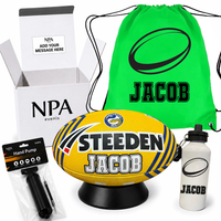 Load image into Gallery viewer, Personalised Official Parramatta Eels NRL Gift Pack (Mini 11inch or Size 5)
