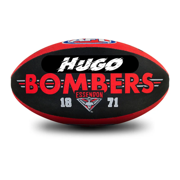 Personalised AFL Official Essendon Bombers Club Football (Size 5) | NPA ...