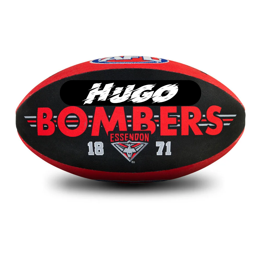 Personalised AFL Official Essendon Bombers Club Football (Size 5)