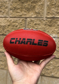 Load image into Gallery viewer, Personalised Sherrin AFL Red Mini Football (Mini Size)
