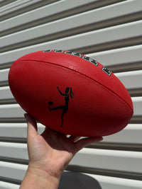 Load image into Gallery viewer, Personalised Mi-Ball AFL Football - Red (Size 3, 4, 5)
