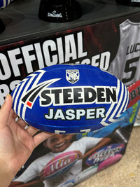 Load image into Gallery viewer, Personalised Canterbury Bulldogs Official NRL Ball (11inch mini ball)
