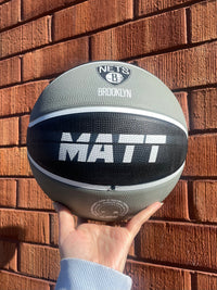 Load image into Gallery viewer, Personalised NBA Official Brooklyn Nets Team Basketball (Size 7)
