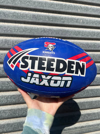 Load image into Gallery viewer, Personalised Newcastle Knights Official NRL Ball (Size 5)
