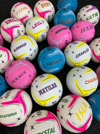 Load image into Gallery viewer, Personalised Gilbert Phoenix Netball White and Yellow (SIZE 4)
